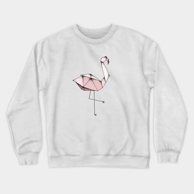 Flamingo Crewneck Sweatshirt by Barlena